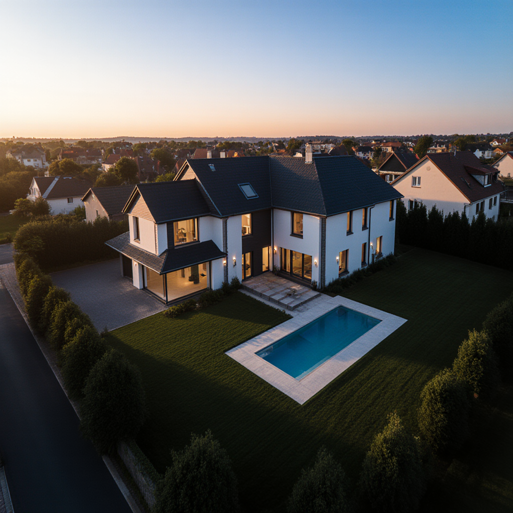 Drohnenfotos für Immobilienverkauf